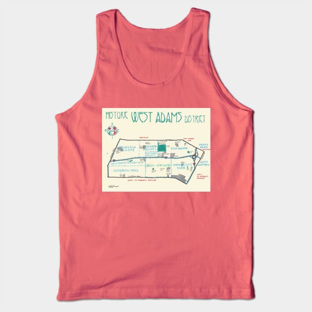 Historic West Adams Tank Top by PendersleighAndSonsCartography